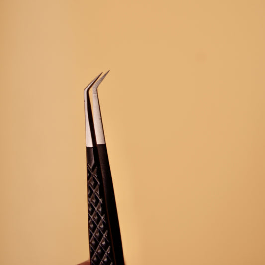 Extra Long 45° Fibre Tip Tweezer
