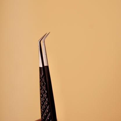 Extra Long 45° Fibre Tip Tweezer